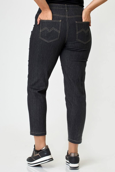 Брюки джинс с завышенной талией и длиной 7/8 для демисезона Zlata 4416 - фото 6