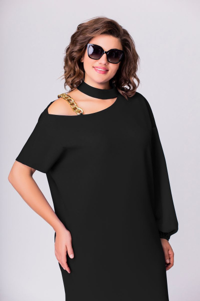 Платье EVA GRANT 220 черный - фото 7