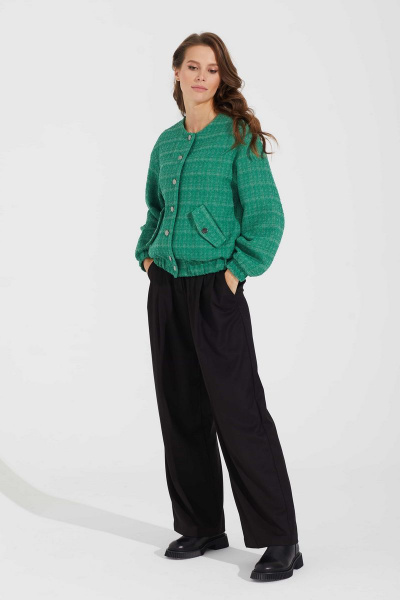 Брюки и жакет из текстиля на демисезон с цветным узором Motif 2141 - фото 3