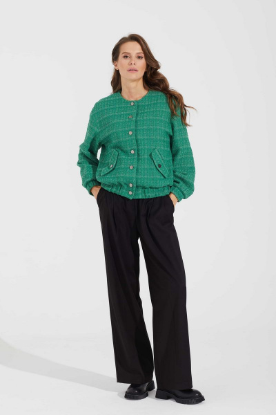 Брюки и жакет из текстиля на демисезон с цветным узором Motif 2141 - фото 2