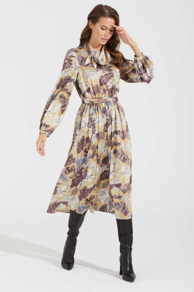 Платье мультиколор в стиле на каждый день Motif 1683 - фото 1