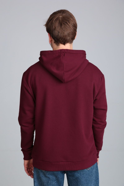 Худи на каждый день из трикотажа с принтом и капюшоном HIT 0213/1 - фото 6