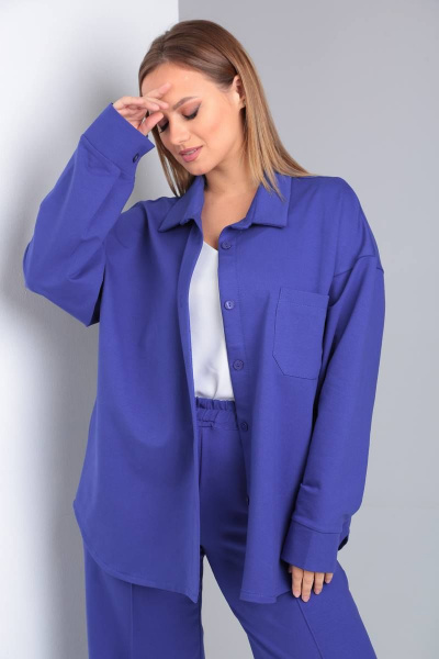 Брюки, рубашка LS 103/1 василек - фото 6