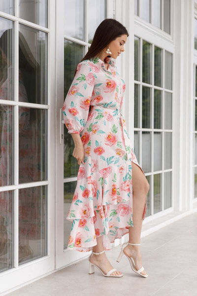 Платье Ivera 1089 розовый - фото 5