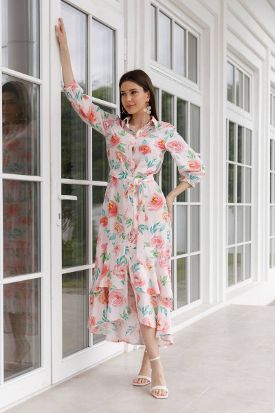Платье Ivera 1089 розовый - фото 7