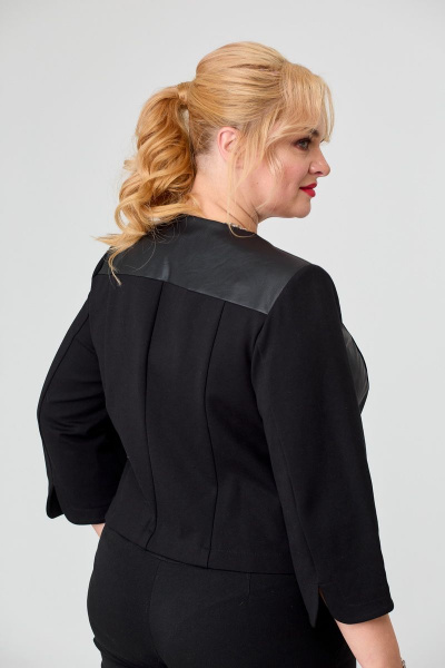 Жакет укороченный с рукавом 3/4 на тесьме-молнии БАГРЯНИЦА 5061 - фото 5