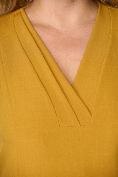 Платье нарядное полуприлегающего силуэта с рельефами БАГРЯНИЦА 5058 - фото 5