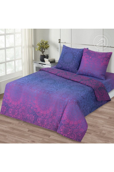 Постельный комплект 2-спальный из хлопковой бязи АРТПОСТЕЛЬ 504 энигма - фото 1