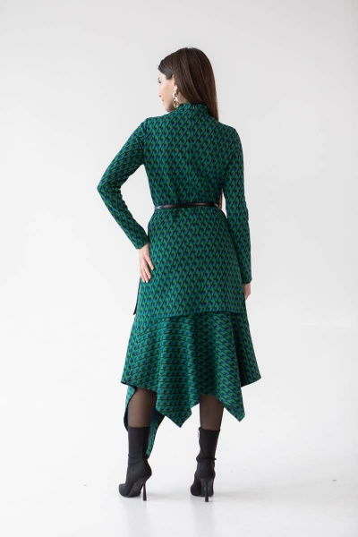 Джемпер, юбка Ivera 6039 синий, зеленый - фото 2