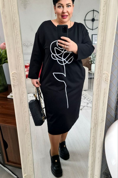 Платье Vittoria Queen 17313 черный - фото 4