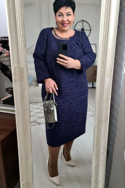 Платье Vittoria Queen 17463/1 т.синий - фото 4