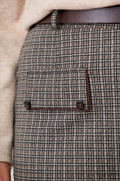 Юбка Swallow 616 клетка_капучино - фото 8