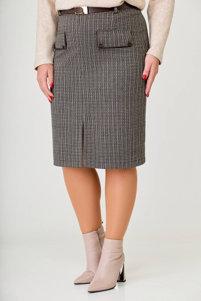 Юбка Swallow 616 клетка_капучино - фото 6