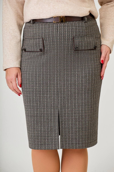 Юбка Swallow 616 клетка_капучино - фото 7