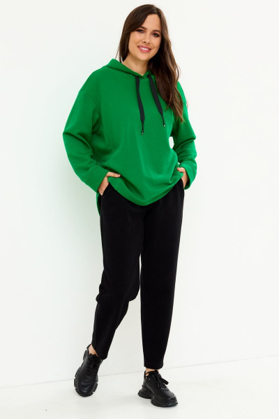 Брюки, толстовка Магия моды 2162 зеленый_черный - фото 4