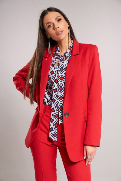 Жакет KaVaRi 6001.1 красный - фото 9