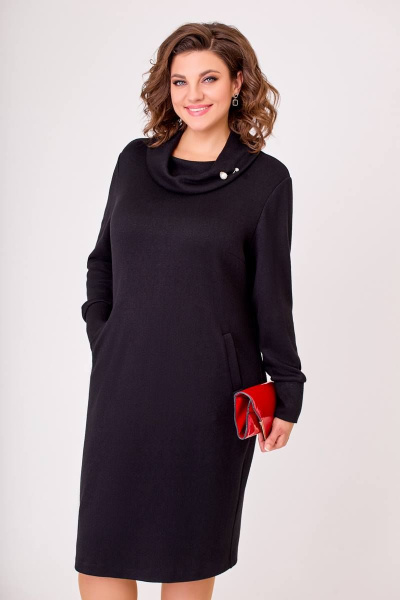 Платье Swallow 637 черный - фото 8