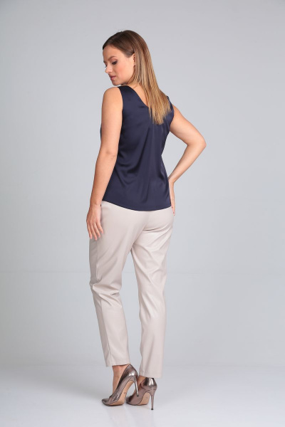 Крутая шелковая майка-талия из атласа армани Takka Plus 22-158/3 - фото 3