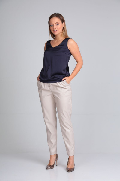 Крутая шелковая майка-талия из атласа армани Takka Plus 22-158/3 - фото 2