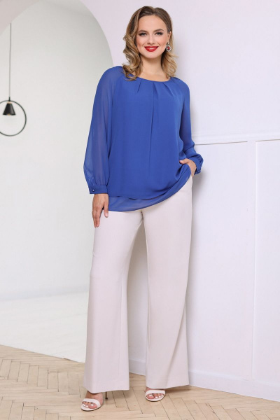 Блуза Мода Юрс 2359 василек - фото 2