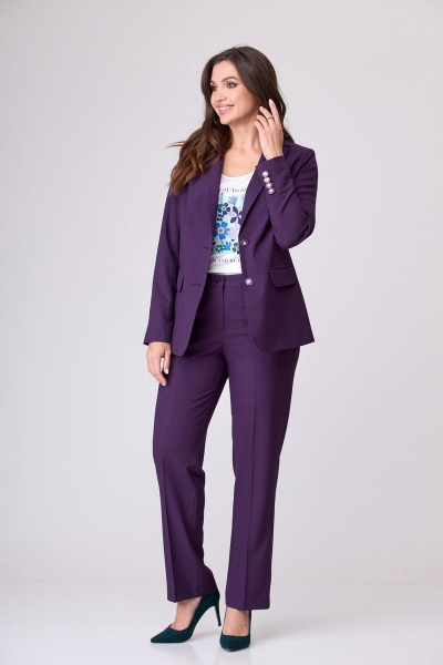 Брюки, жакет БелЭльСтиль 205-1 64 22+596-1 06 22 фуксия - фото 8