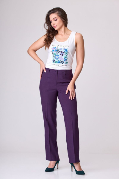 Брюки, жакет БелЭльСтиль 205-1 64 22+596-1 06 22 фуксия - фото 6