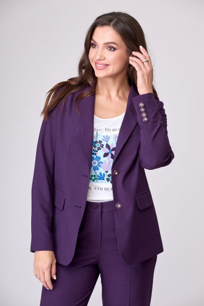 Брюки, жакет БелЭльСтиль 205-1 64 22+596-1 06 22 фуксия - фото 5