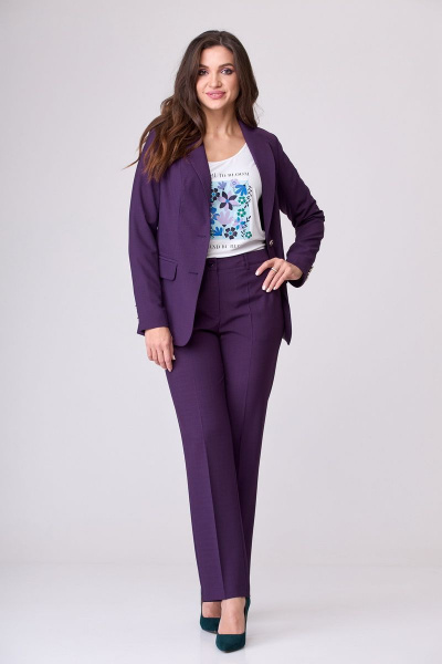 Брюки, жакет БелЭльСтиль 205-1 64 22+596-1 06 22 фуксия - фото 1