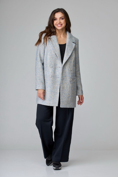 Полупальто БелЭльСтиль 858-1 27 22 светло-голубой - фото 7