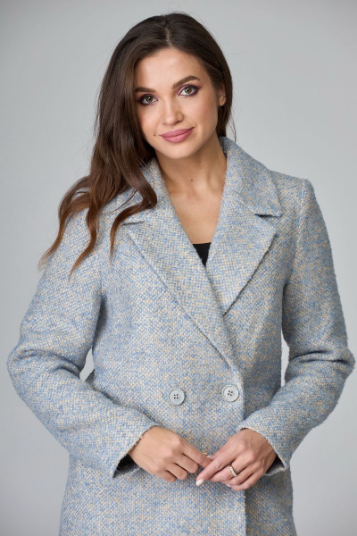 Полупальто БелЭльСтиль 858-1 27 22 светло-голубой - фото 2