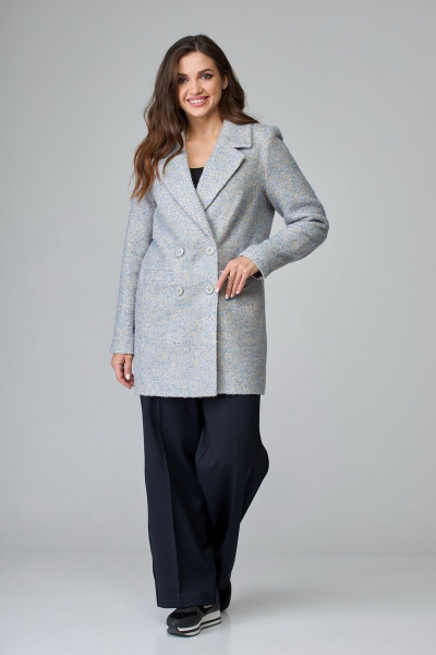 Полупальто БелЭльСтиль 858-1 27 22 светло-голубой - фото 1