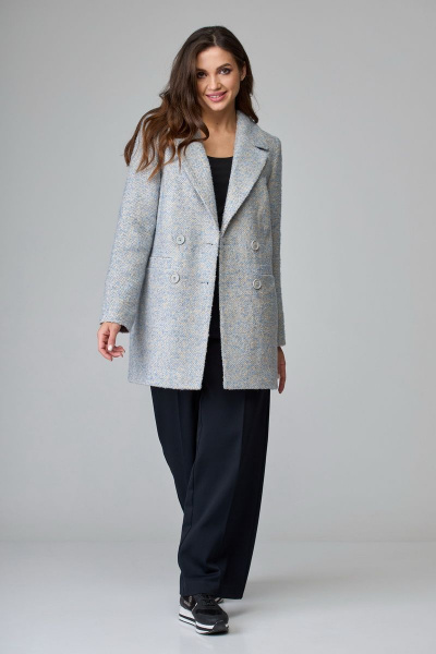 Полупальто БелЭльСтиль 858-1 27 22 светло-голубой - фото 4