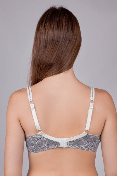 Мультиколор и серый кружевной бюстгальтер Verally 2001-4 винтаж - фото 2
