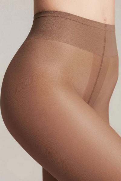 Колготки из трикотажа в бежевом цвете низкая талия CONTE Top_40_Natural - фото 3