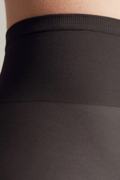 Колготки из трикотажа черные плотные низкая талия CONTE Top_40_Nero - фото 3