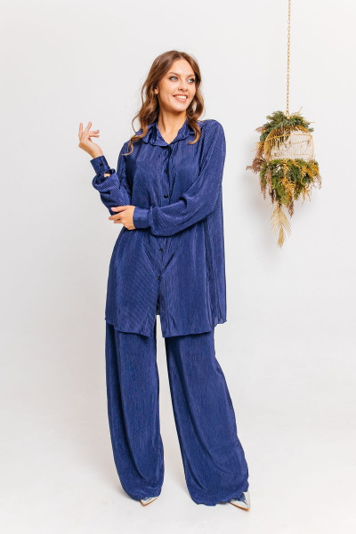 Брюки, рубашка Ambera 182.1 индиго - фото 5
