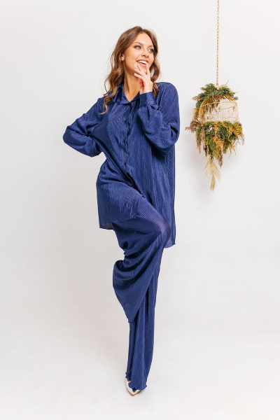Брюки, рубашка Ambera 182.1 индиго - фото 4