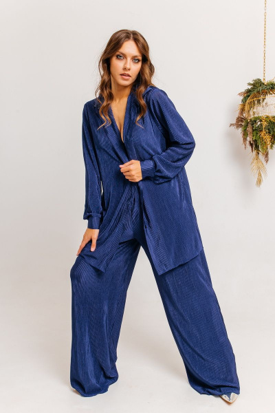 Брюки, рубашка Ambera 182.1 индиго - фото 1