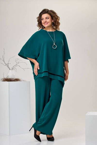 Блуза, брюки Romanovich Style 2-2430 бирюзовый - фото 3
