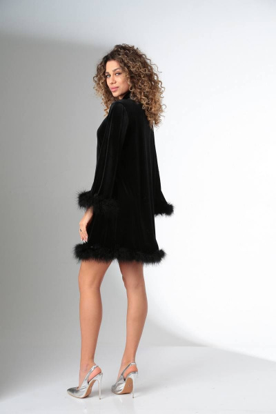 Платье BARBARA B128 черный - фото 5