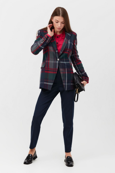 Жакет Condra 15081 зеленый/малиновый - фото 2