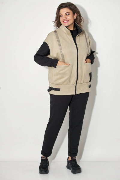 Жилет Runella 1538 бежевый - фото 5