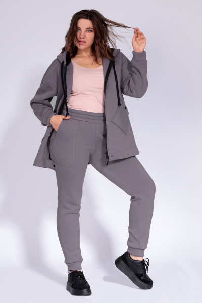 Брюки, худи BegiModa 3033 черника - фото 2