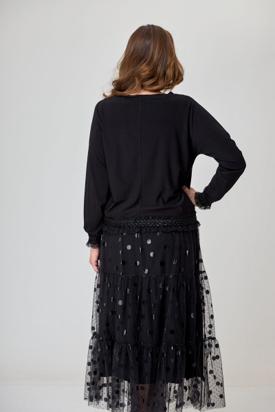 Блуза, юбка T&N 7339 черный - фото 11