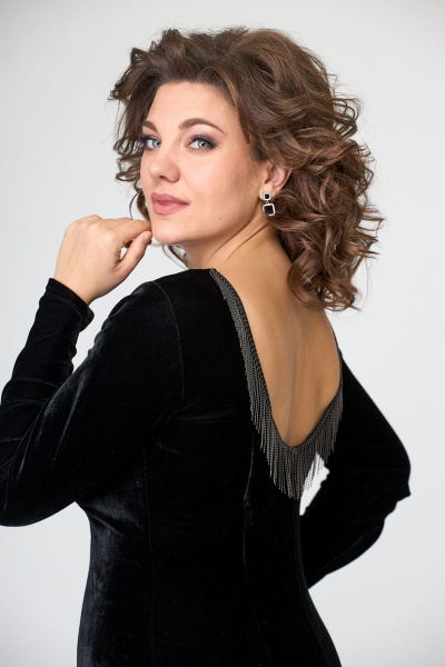 Платье T&N 7342 черный - фото 8