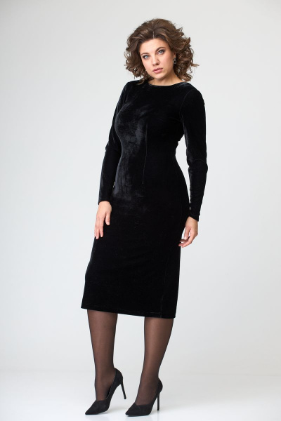 Платье T&N 7342 черный - фото 3
