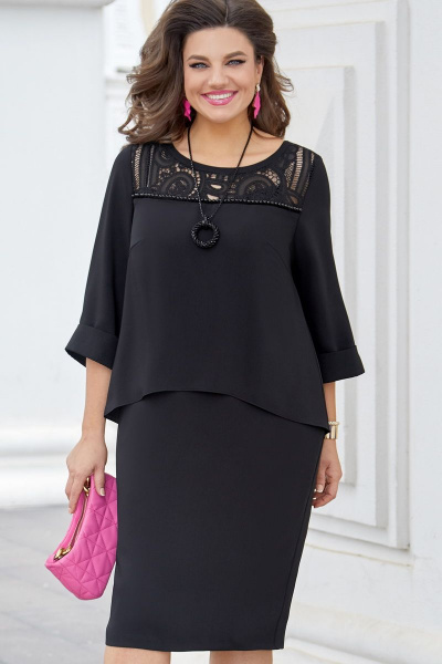 Платье Vittoria Queen 17203 черный - фото 1