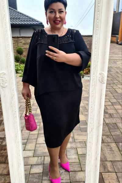 Платье Vittoria Queen 17203 черный - фото 5