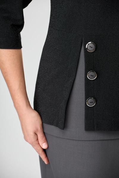 Джемпер, юбка ANASTASIA MAK 527 графит_с_черным - фото 7