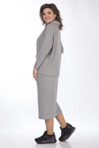 Женский комплект из вискозы и трикотажа с юбкой-миди Matini 1.1661 - фото 8